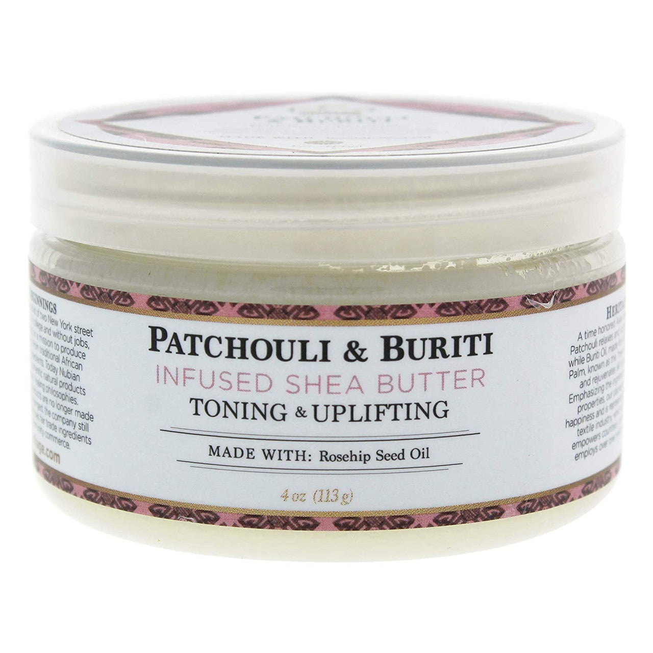 Nubian Heritage Patchouli & Buriti Toning and Uplifting, 4 Oz